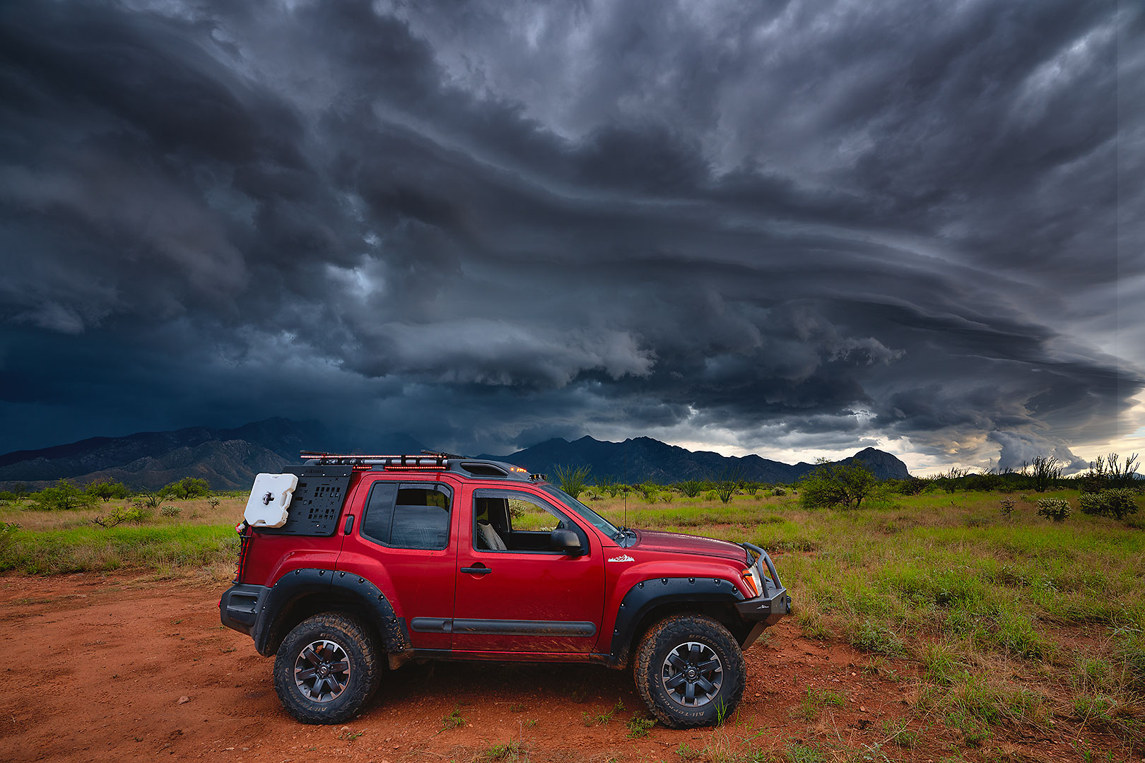 Cyclone clouds in Arizona
