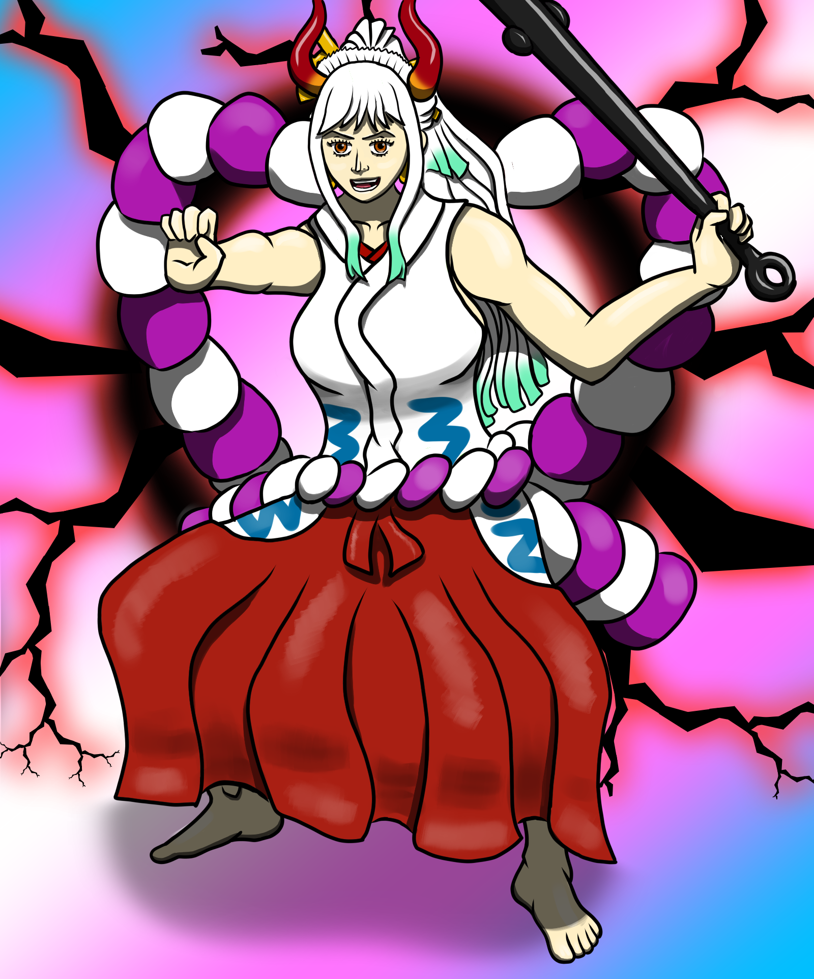 First One Piece fanart on my drawing tablet, of course it would be best boy™ Yamato