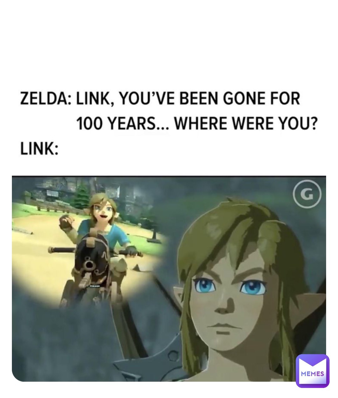 [BotW] Don't tell Zelda that Link has been playing Mario Kart for 100 years