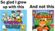 Garfield comics enter the chat.