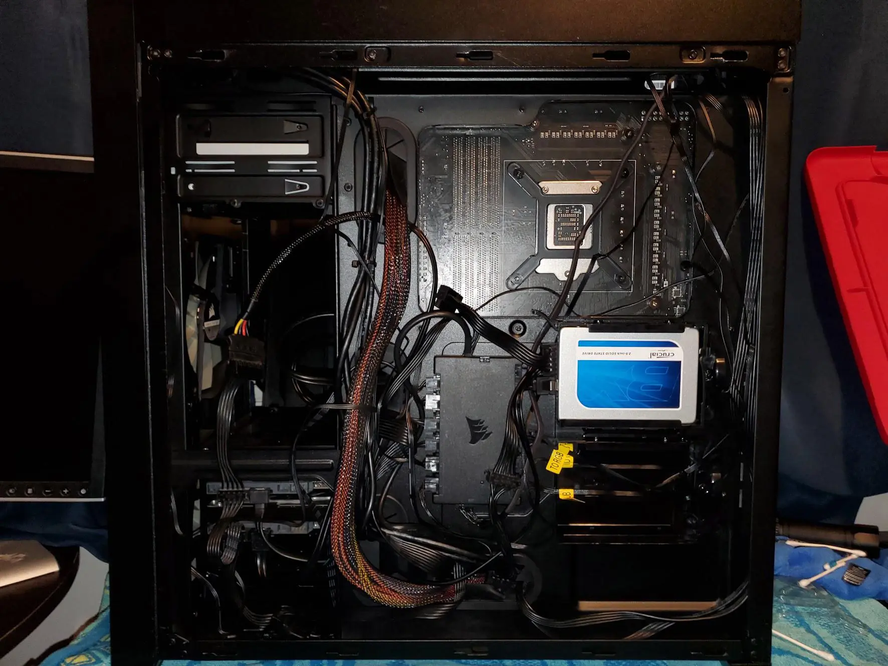 First build, cable management turned out pretty terrible. Any ideas ...