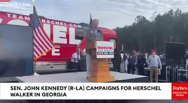 Foghorn Leghorn says “woke high IQ stupid people are in charge of the Democratic Party, and they hate Washington, Jefferson, Dr. Seuss & Mr. Potatohead, and walk around with ziplock bags of kale,” so better vote for dumbdumb Herschel