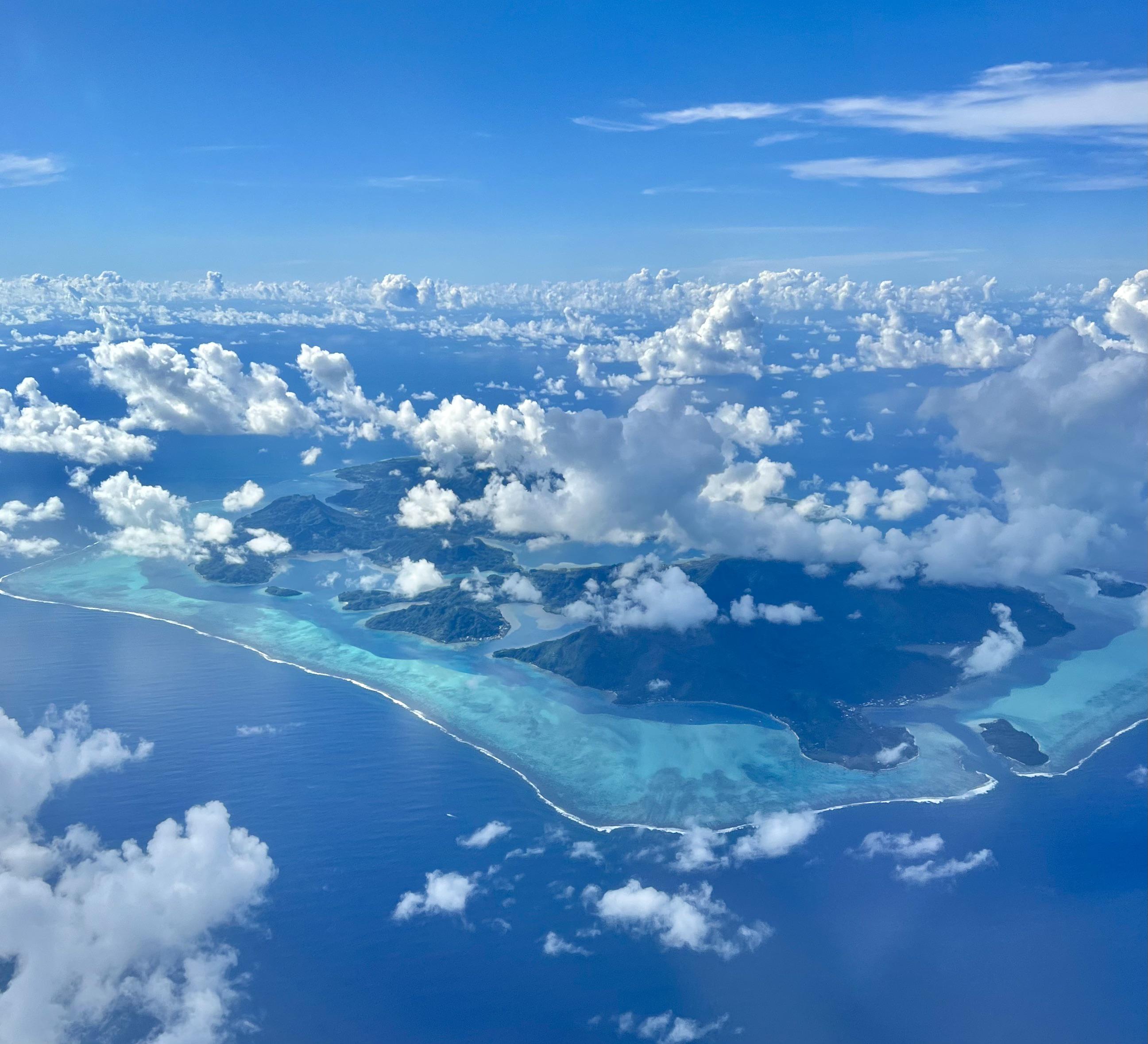 French Polynesia from the air