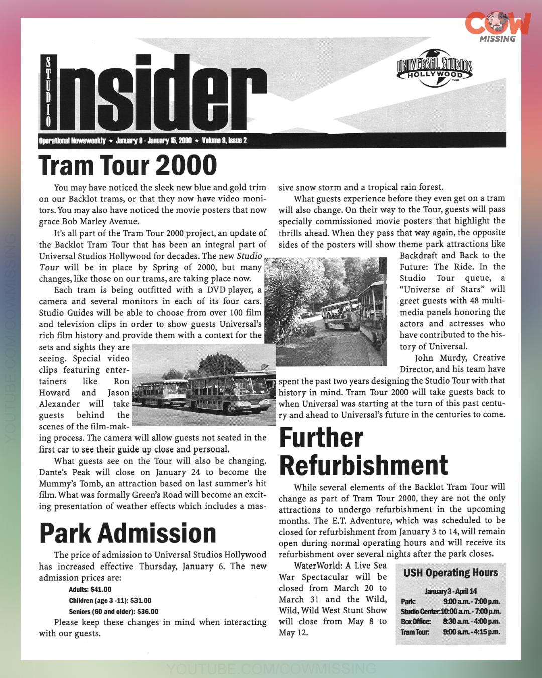 From the Cow Missing archive: Universal Studios Hollywood employee ...