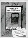 Full page ad for Led Zep IV crossing the 1,000,000 mark in Canada via RPM magazine (December 18, 1981)