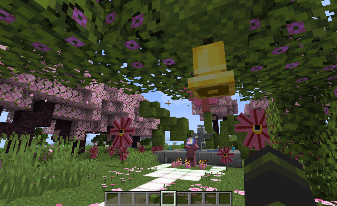I tried to make a dreamcore themed builded with display blocks (never ...