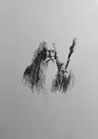 Gandalf pen plotter line art 