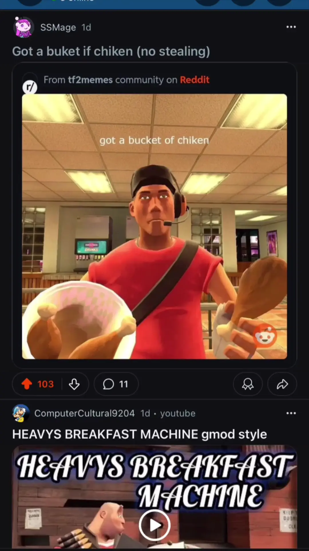 Got a bucket of chicken (lost home=rift in time) 