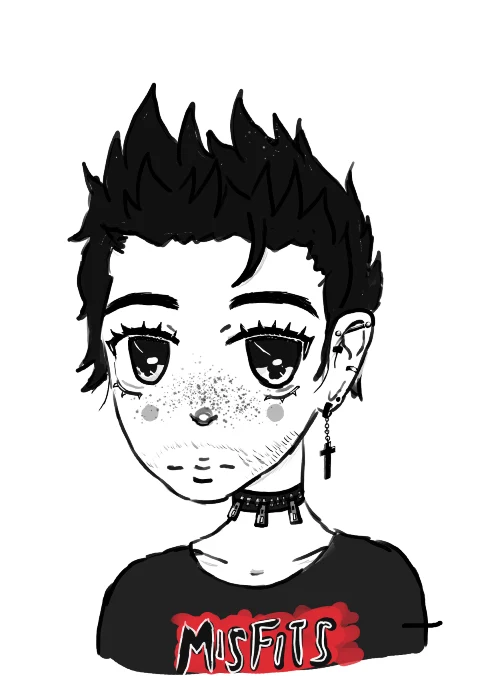 Goth Charlie fanart | Scrolller