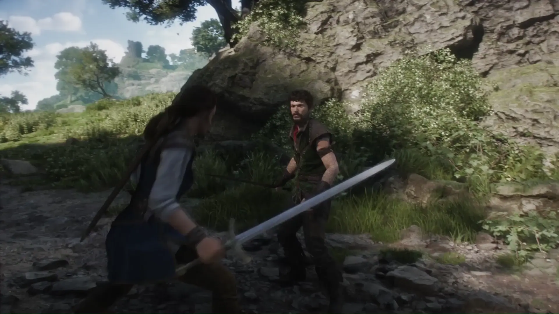 Grabbing the blade and attacking with the hilt, aka half-sword. A non ...