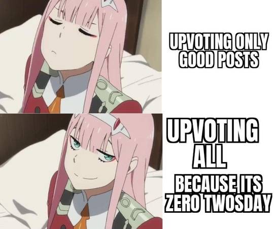 It's officially the best day again, friends. Happy Zero Twosday! :  r/DarlingInTheFranxx