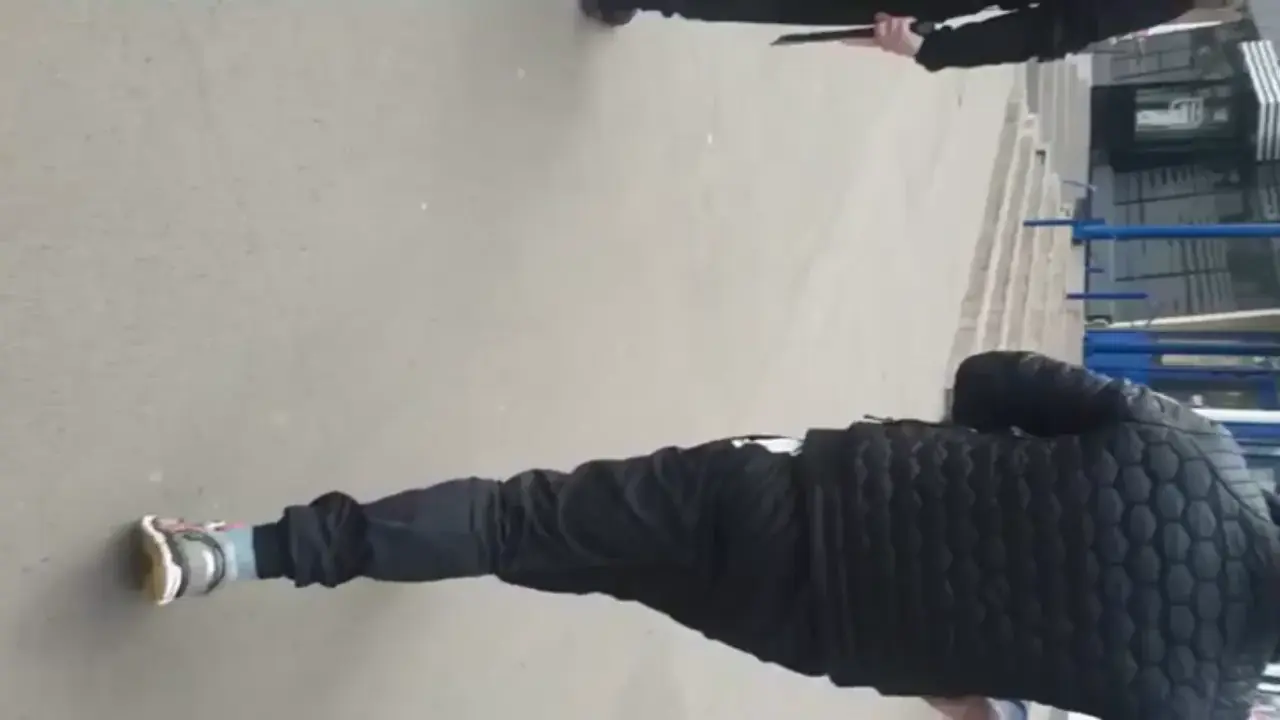 Hatchet wielding Bitch trashes a store