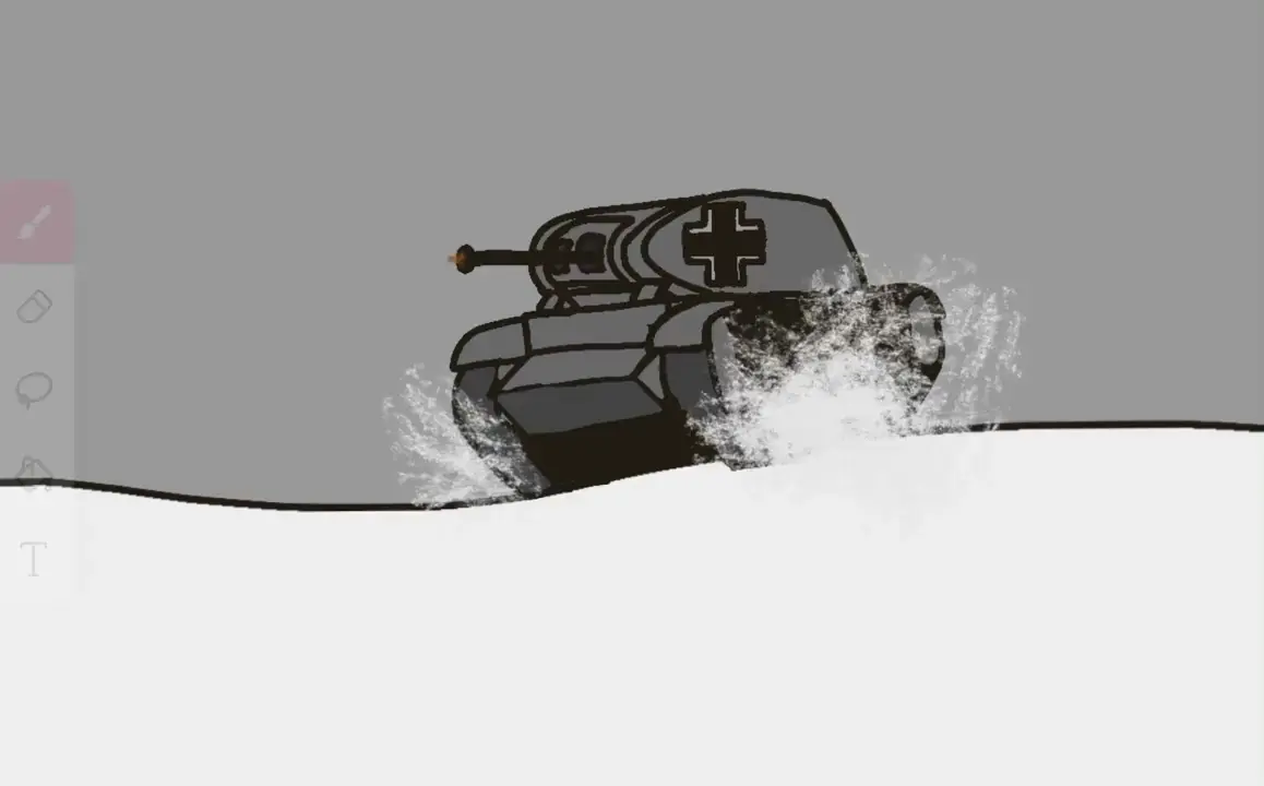 Here is the full animation of my Panzer II drawing