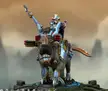 Heroforge Kitbashin Shemarrian Warrior on Monst-Rex