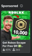 How did roblox sponsored this Scam game?
