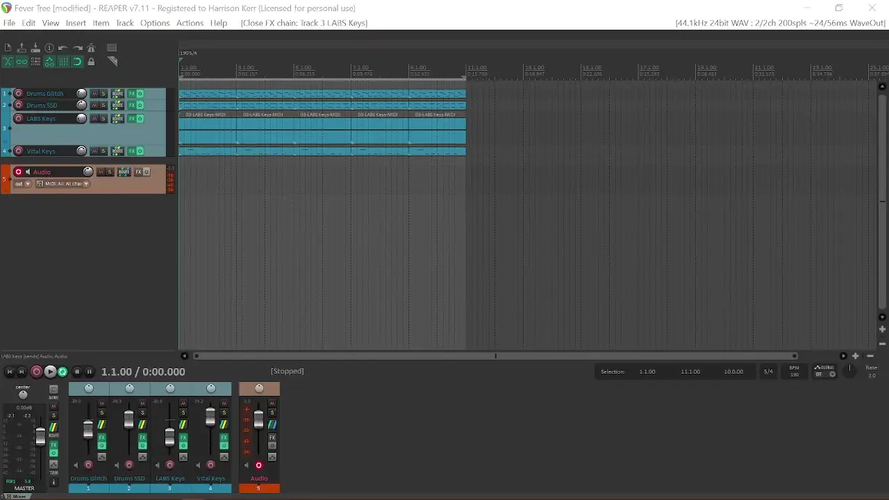 How do I use a midi controller to adjust VST plugins while I'm recording to a separate, summative track? 