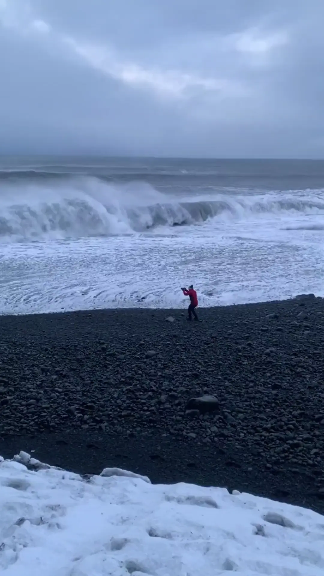 How the wave crashes in