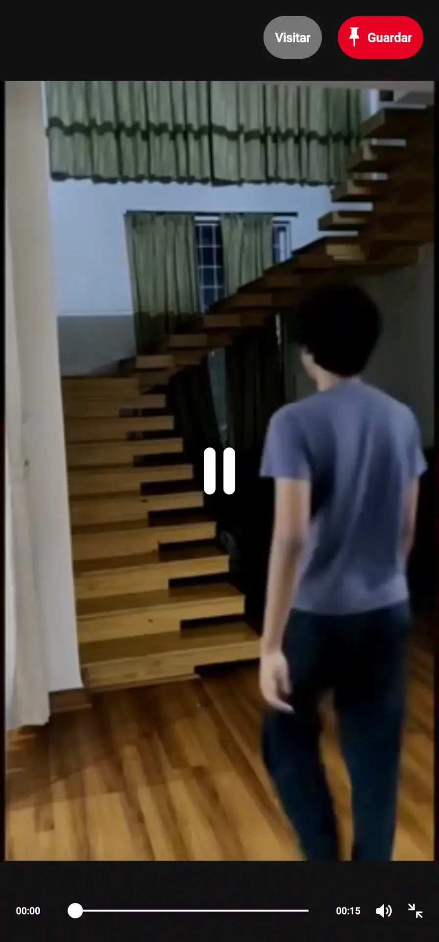 How to do this effect by going down or up the stairs 