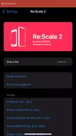 How to hide the red status bar when using Re:Scale2?
