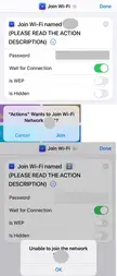 How to join iPhone hotspot network (not set to low data mode) periodically when it keeps dropping out? Join WiFi Action Under iOS 18.0 stopped working even after force reboot and reset network settings. 