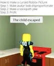 How to make a Roblox cursed image