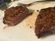[homemade] medium rare NY strip