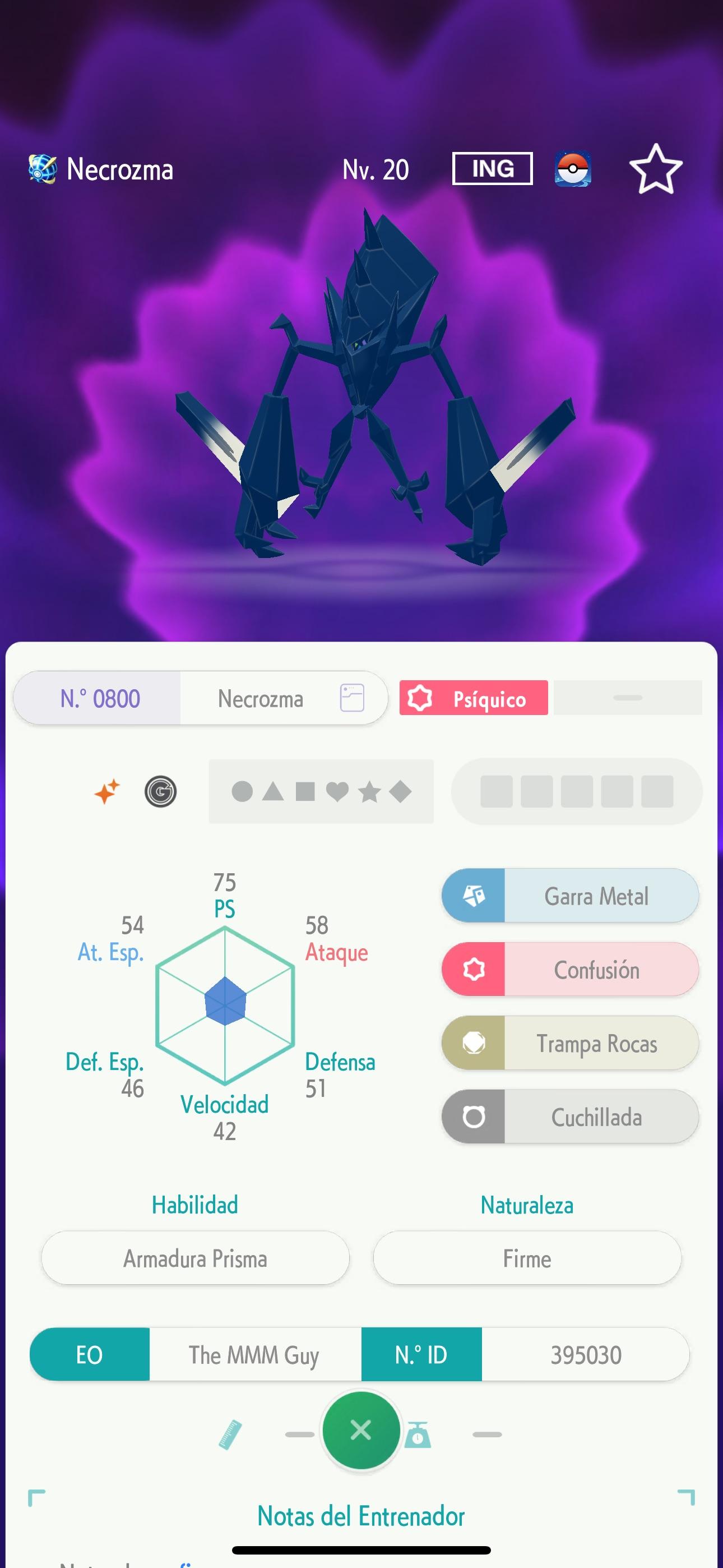 PoGo Pokémon stat screens for Articuno, Terrakion, Zamazenta, Buzzwole, Zacian, and Azelf