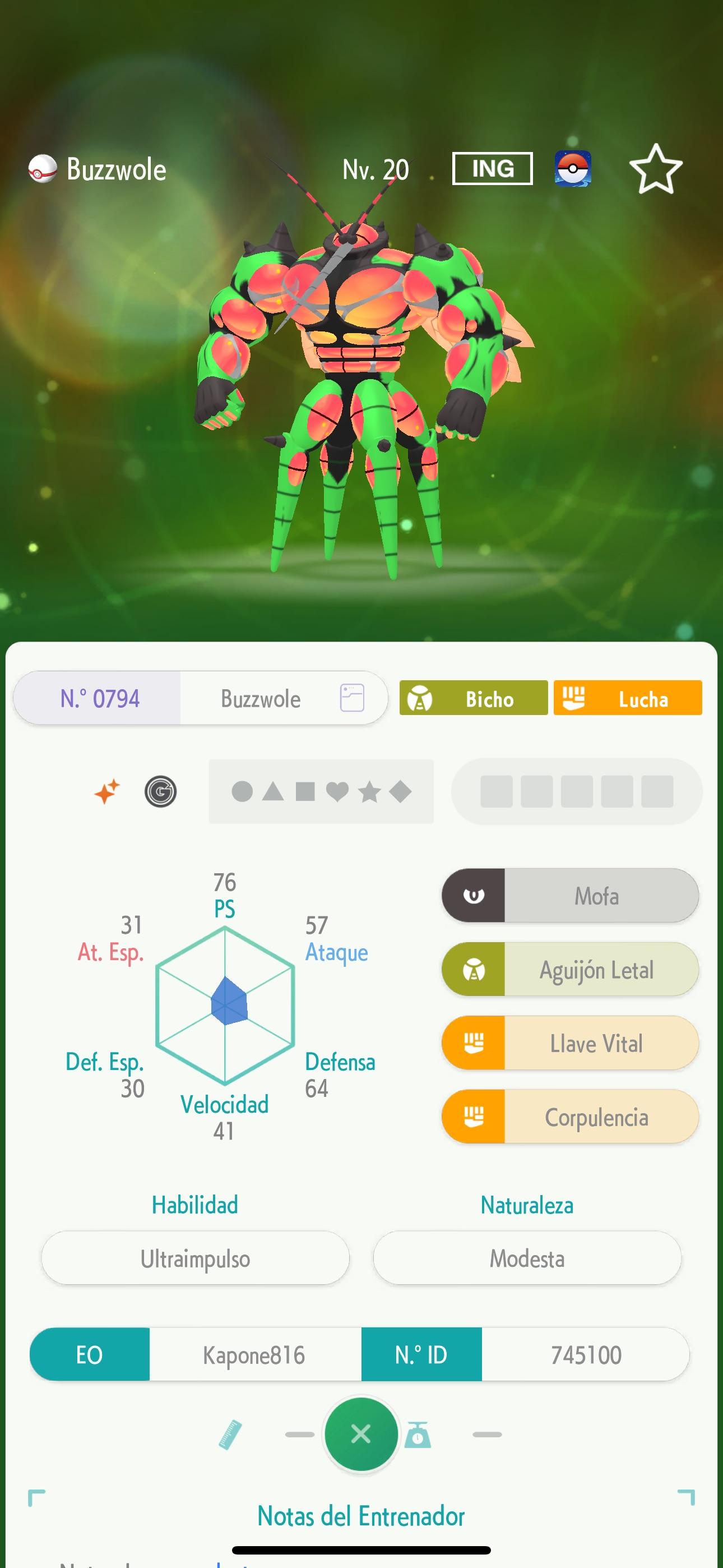 PoGo Pokémon stat screens for Articuno, Terrakion, Zamazenta, Buzzwole, Zacian, and Azelf