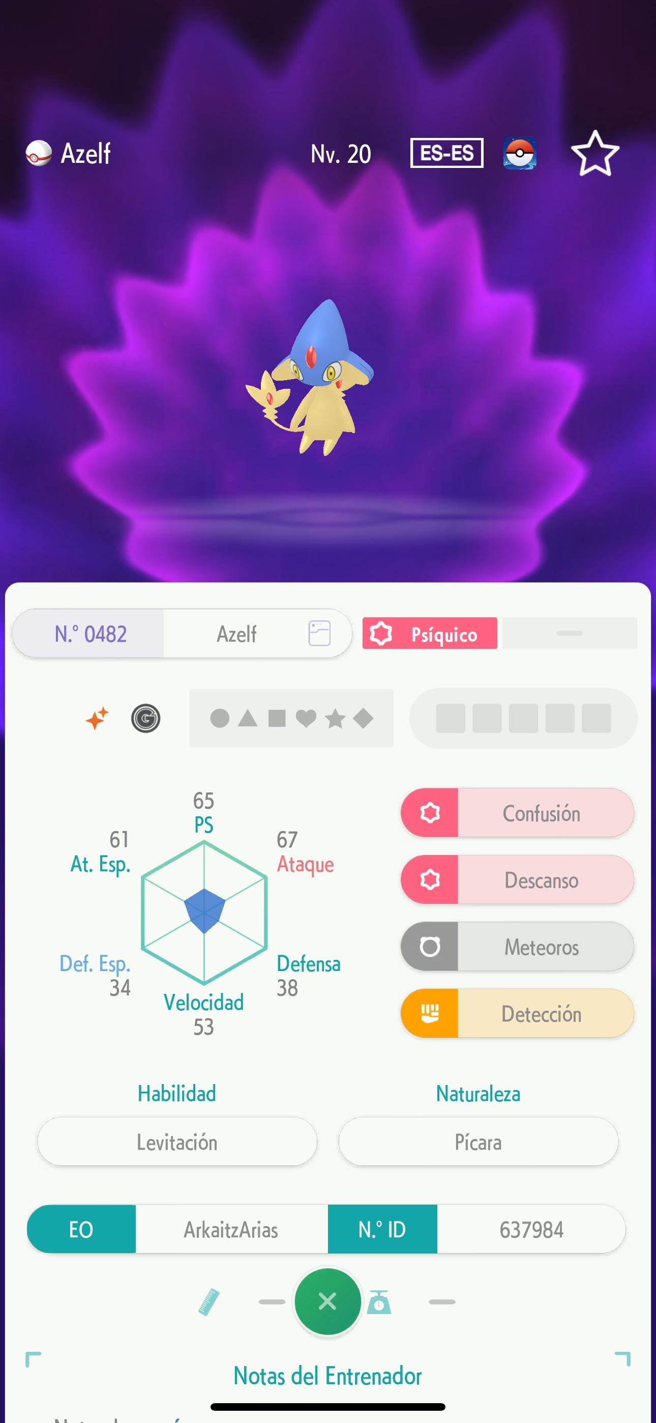 PoGo Pokémon stat screens for Articuno, Terrakion, Zamazenta, Buzzwole, Zacian, and Azelf