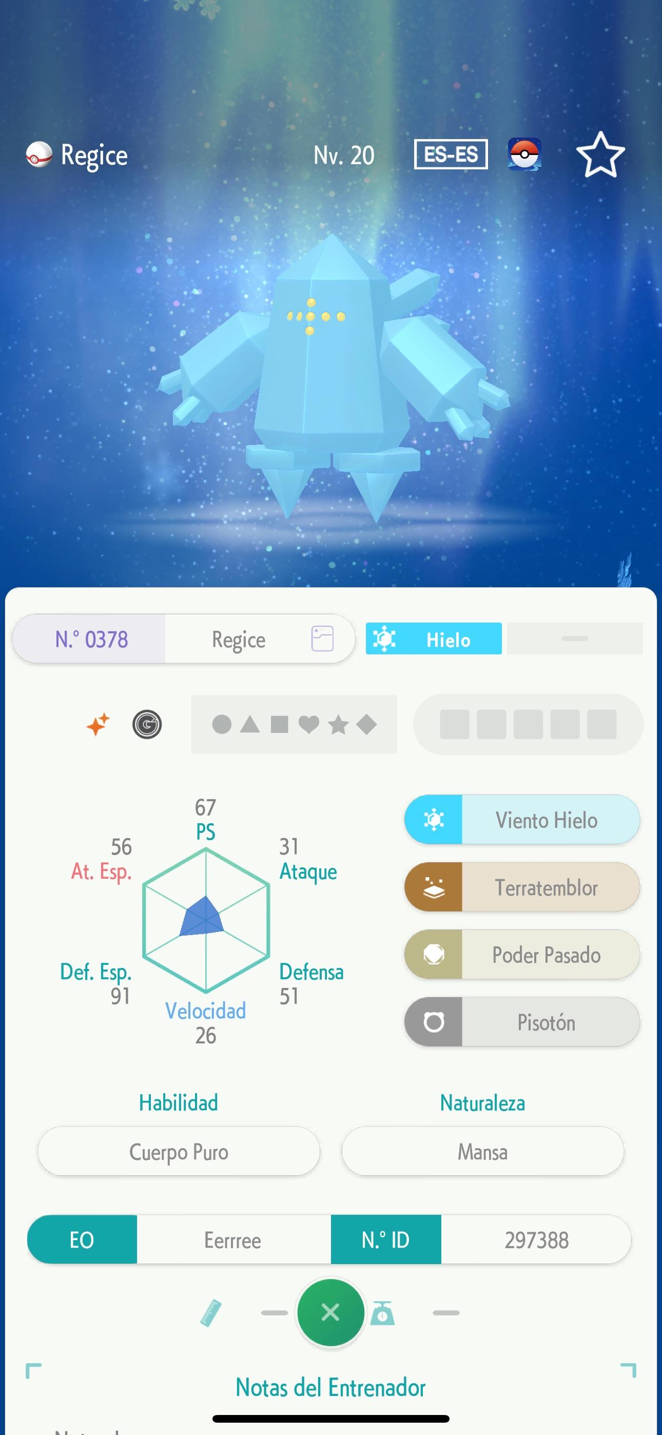 PoGo Pokémon stat screens for Articuno, Terrakion, Zamazenta, Buzzwole, Zacian, and Azelf