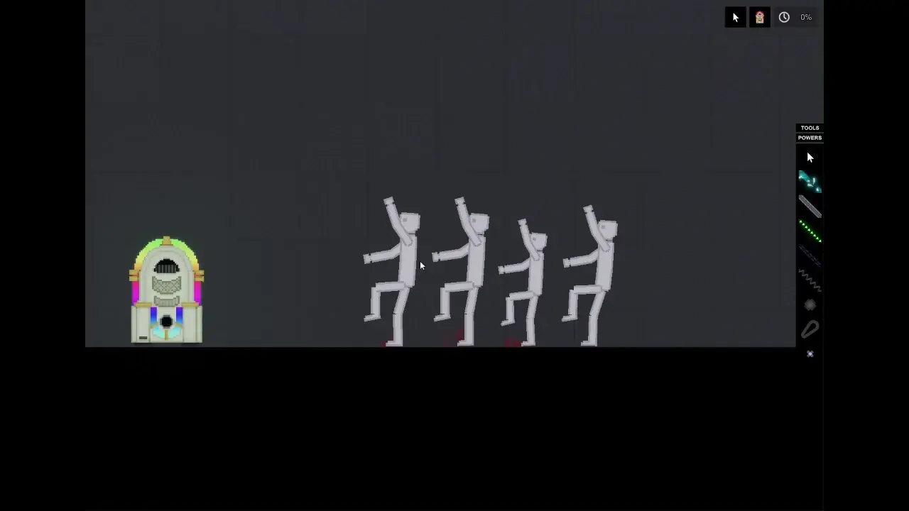 Human Conga Line! (Dance move animated by hand)