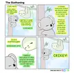 I drew a comic about a sloth and koala [OC]