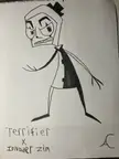 I drew Art the Clown in the Invader Zim artstyle