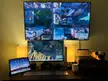 I have a small Ikea table but currently this is my simple setup :)