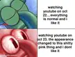 I love consistency. Youtube: let's ruin that