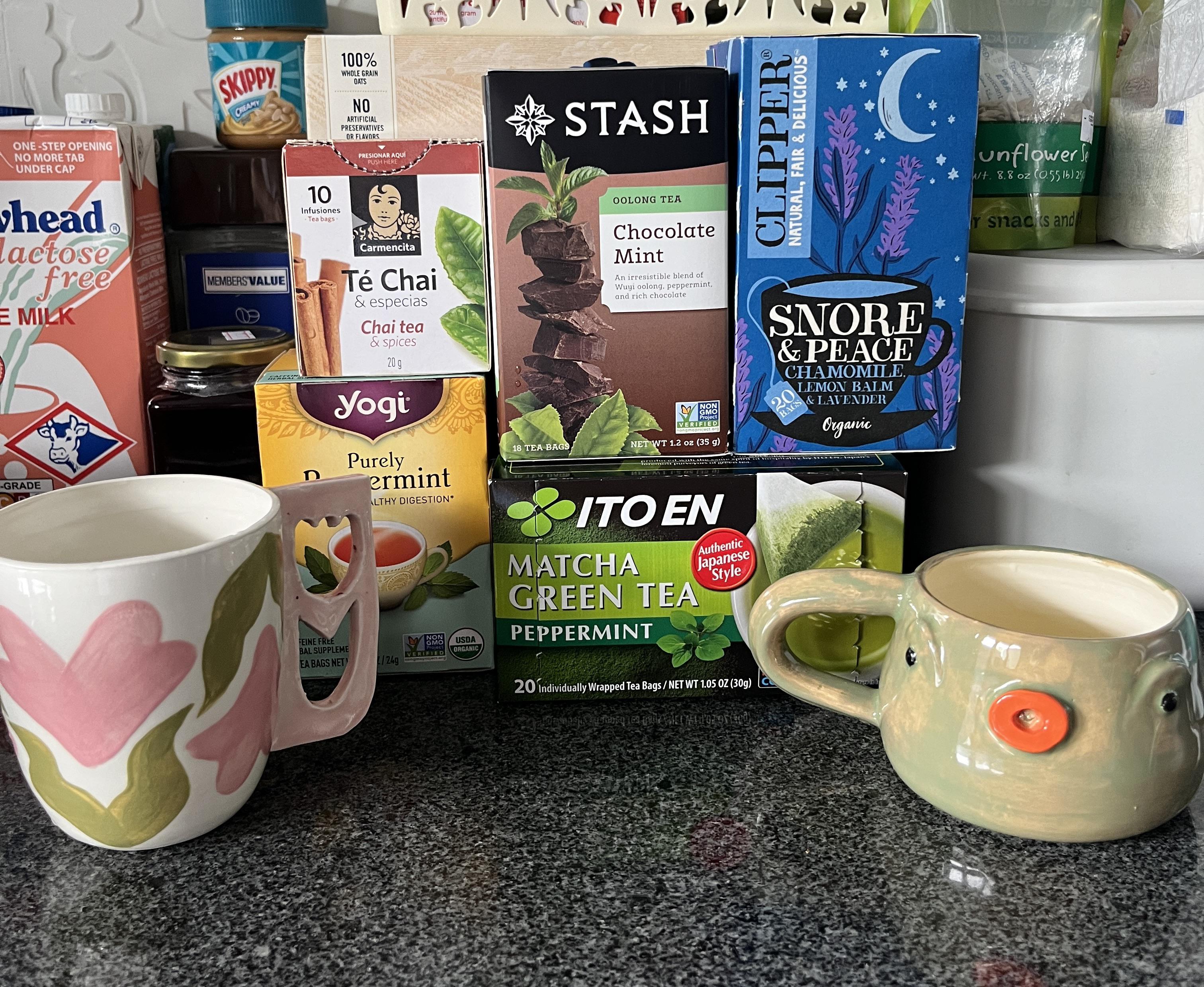 I may have the most basic teas on my cupboard but these are currently ...