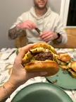 I present....The Yolk's On You Burger