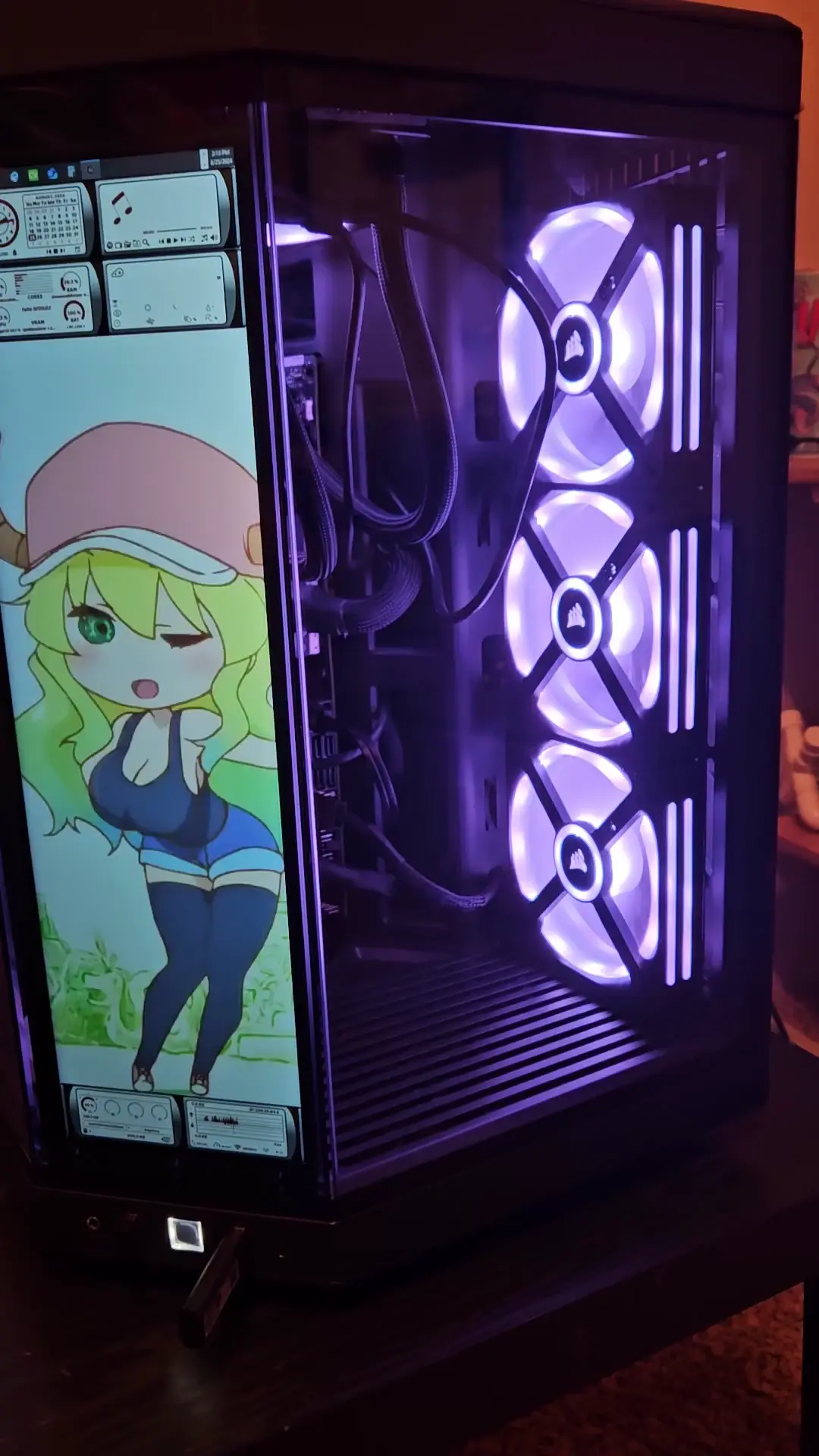 I saw this new case/screen combo and I HAD to get one, and show off Tohru and Lucoa