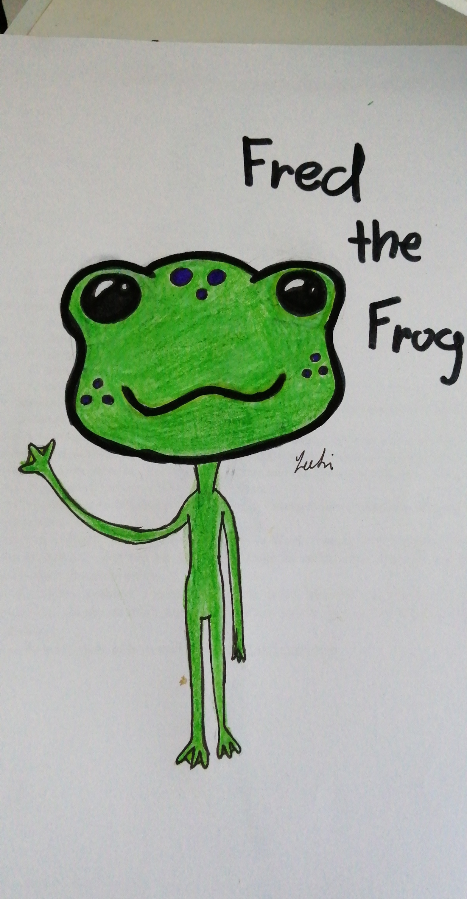 i tried to draw a froggie 🐸 | Scrolller