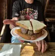 I went to Louis’ Lunch today