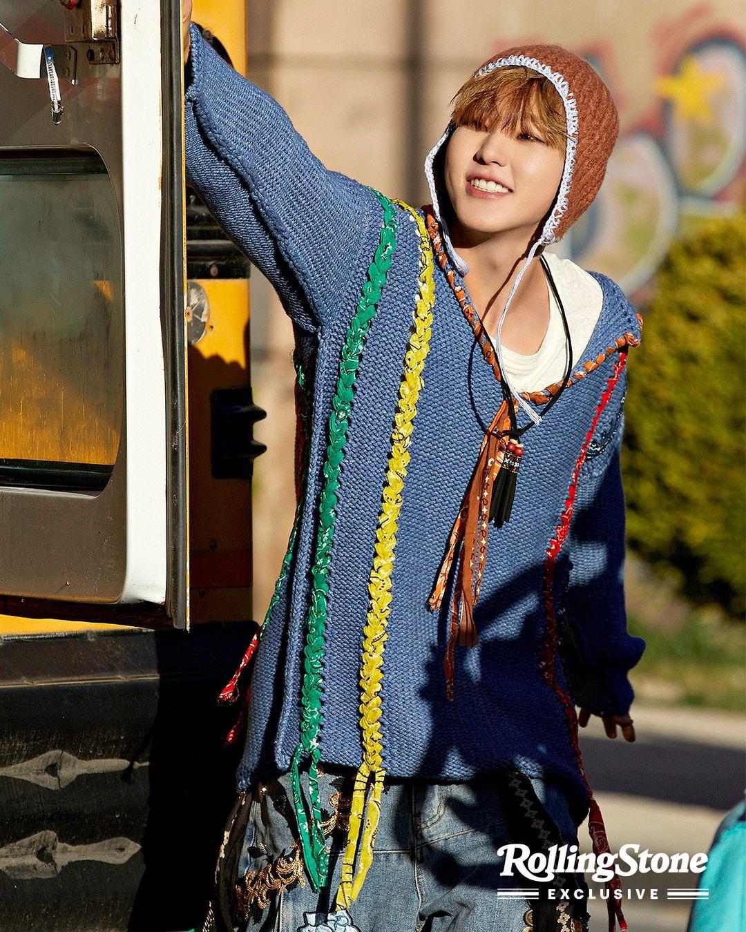 SEVENTEEN kpop idols in 2000s style streetwear, wearing cardigans, ripped blue denim jeans, and colorful knitwear.