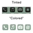 Icon vs background color