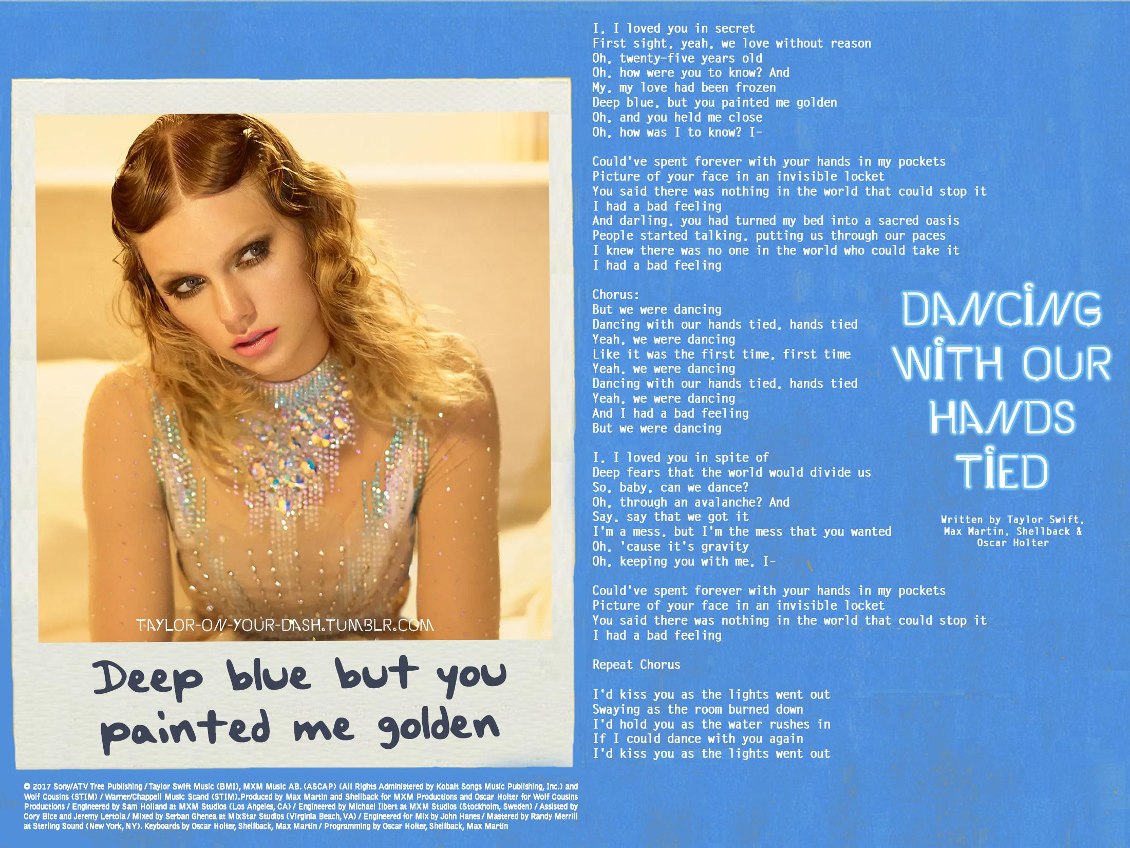 Taylor Swift black and white portrait next to lyrics from the song Delicate