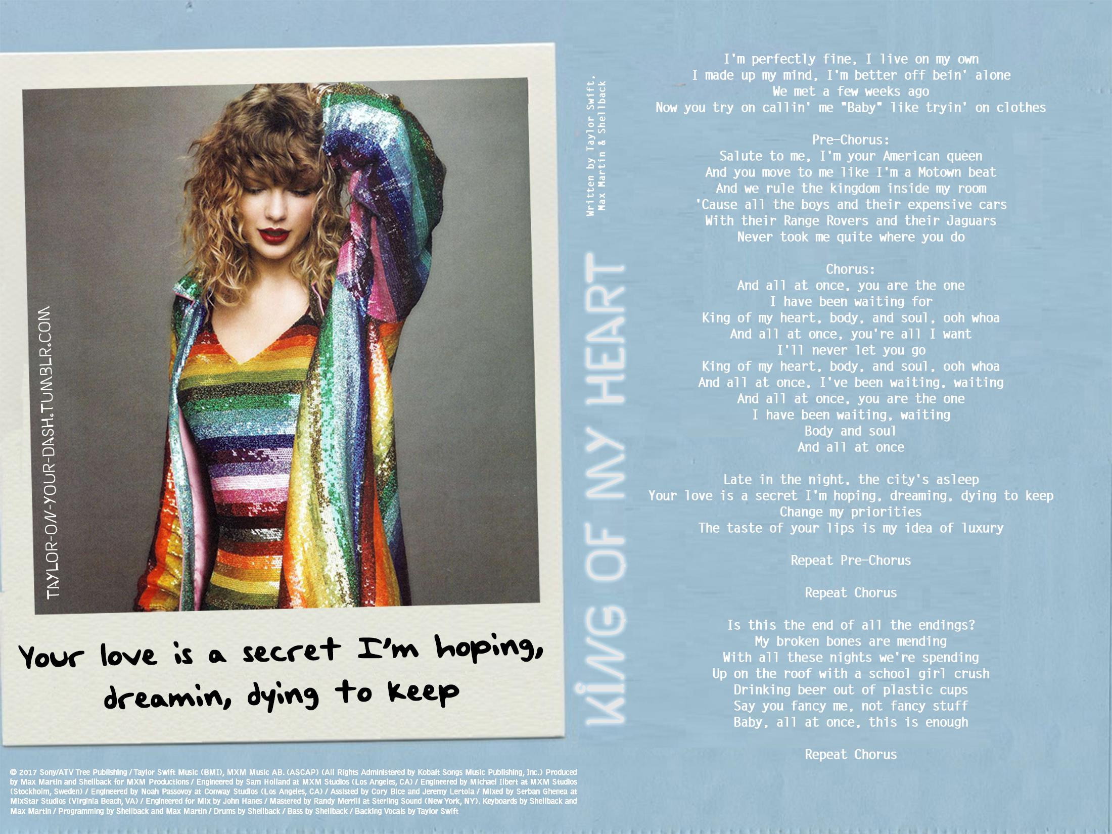 Taylor Swift black and white portrait next to lyrics from the song Delicate