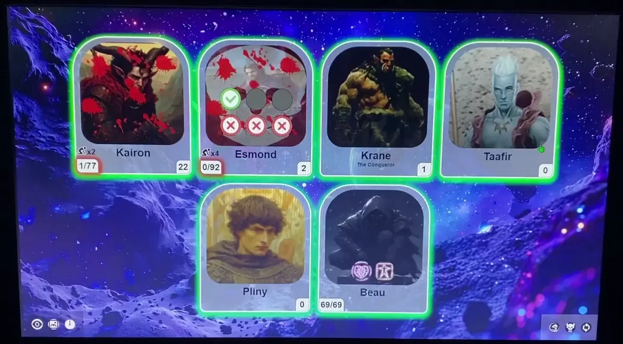 Initiative tracker I made for use with Dnd Beyond’s Encounter Builder [OC]