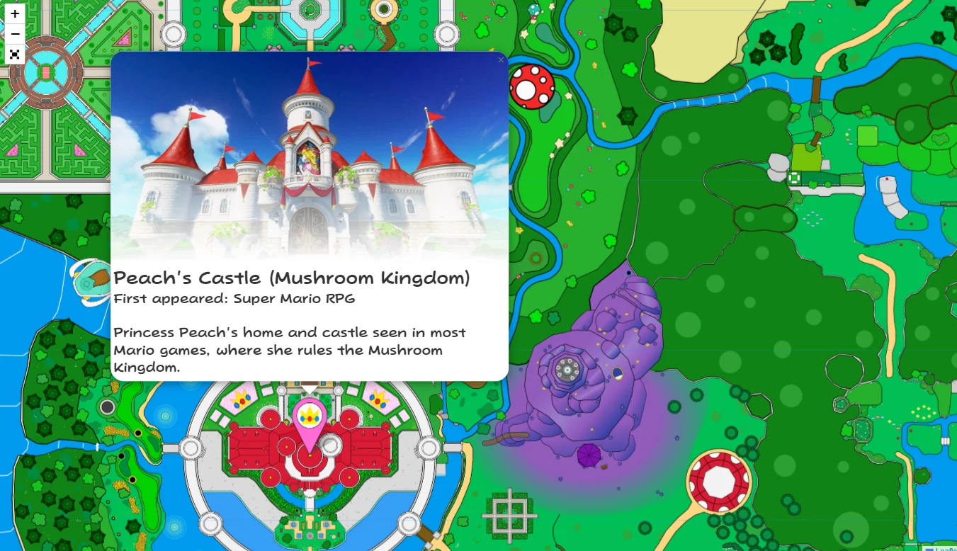 Interactive map of the Mario Universe! | Scrolller