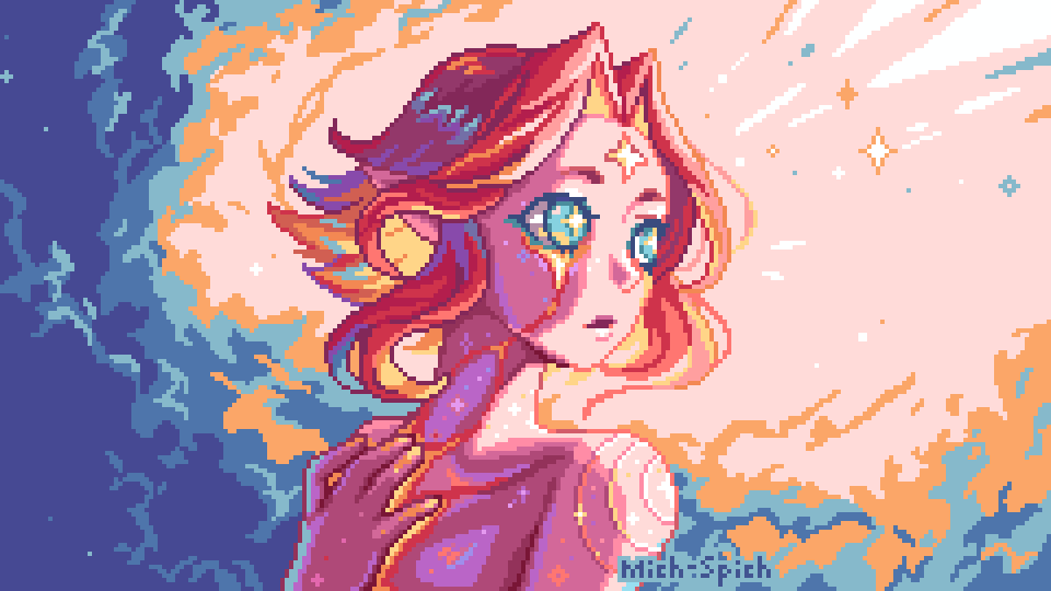 Interstellar Wind, Mich-spich, Pixel art, 2024