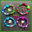 Invader Zim themed kandi set! 