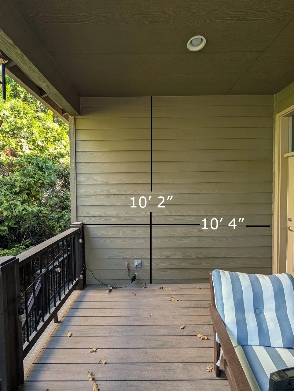 Is there any way it's safe to have a natural gas grill on this covered ...