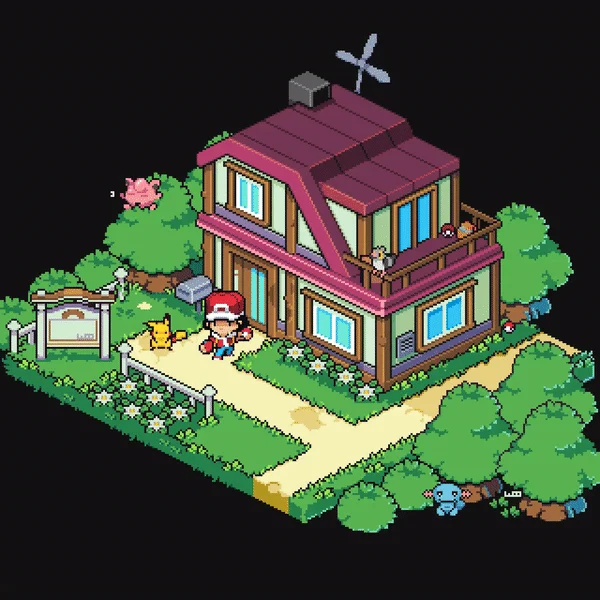Isometric Pokemon by @WoostarsPixels | Scrolller